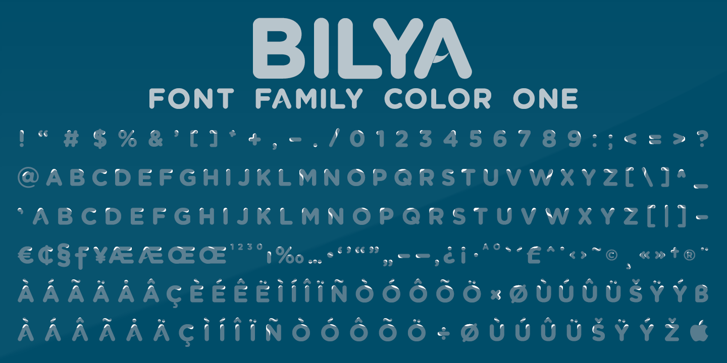 Example font Bilya Layered #5